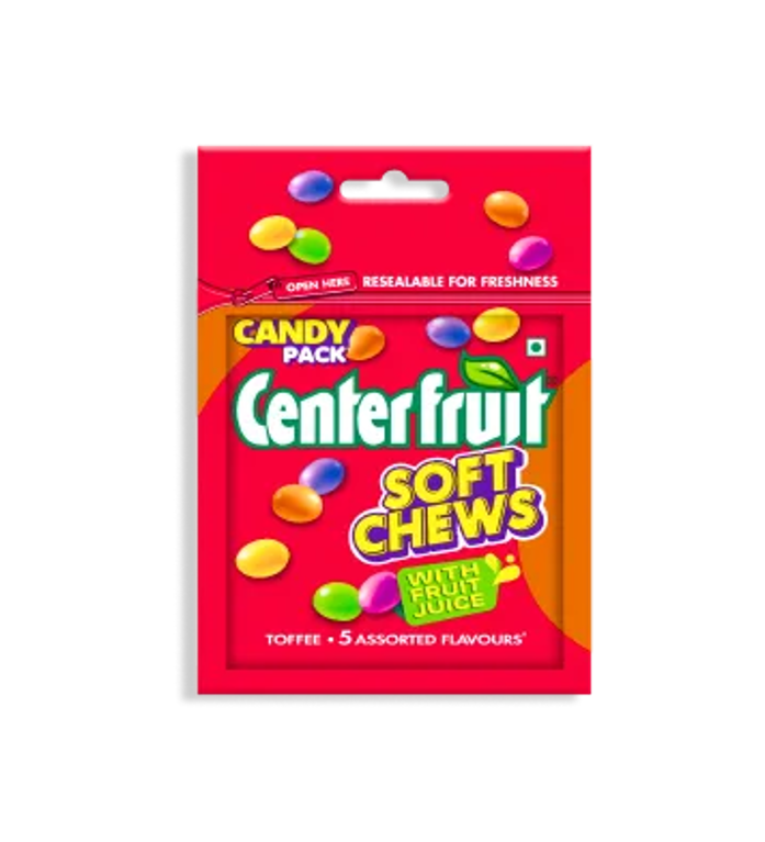 Center Fruit Soft Chews Mix Fruit Flavor 60Gm (1 Pcs)